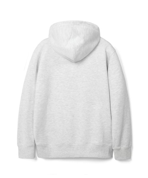 Logo Embroidered Hoodie Gray