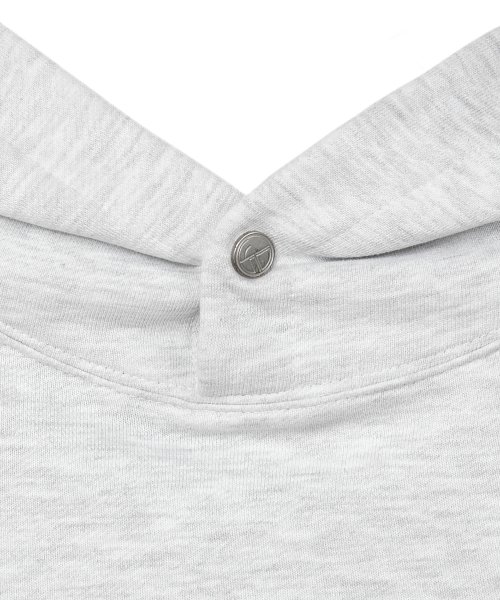Logo Embroidered Hoodie Gray