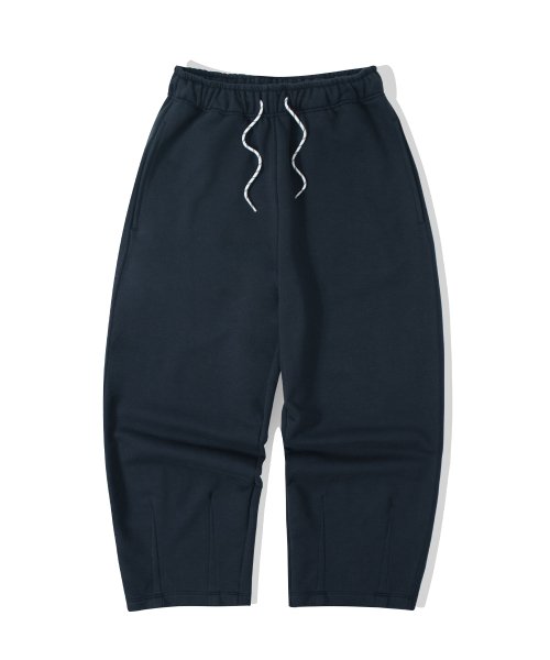 MUSINSA | FILLUMINATE Wide Dart Sweatpants - Navy