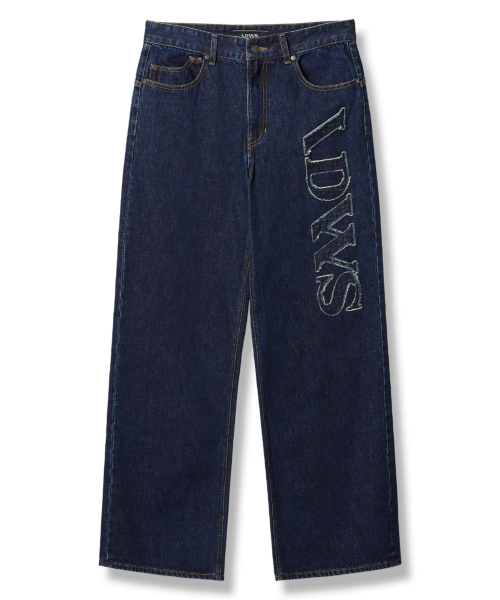 Applique Chasser Denim Pants Indigo