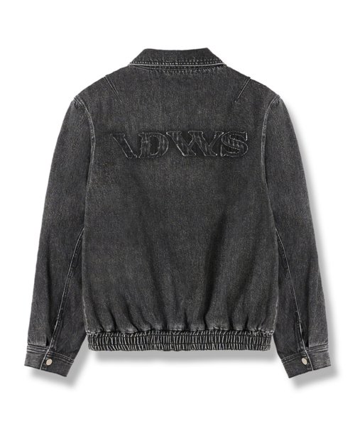 Applique Chasser Denim Jacket Black