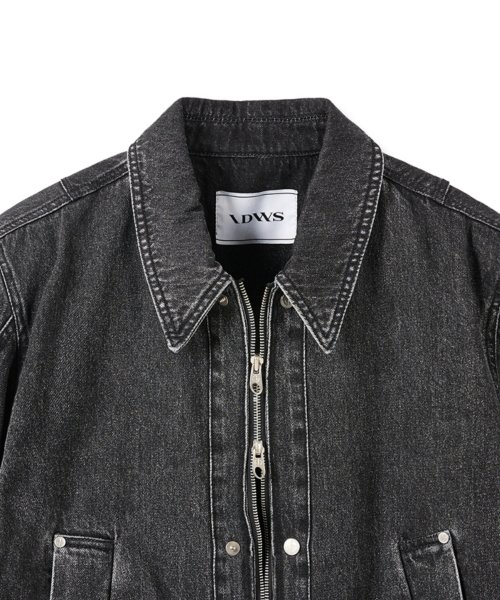Applique Chasser Denim Jacket Black