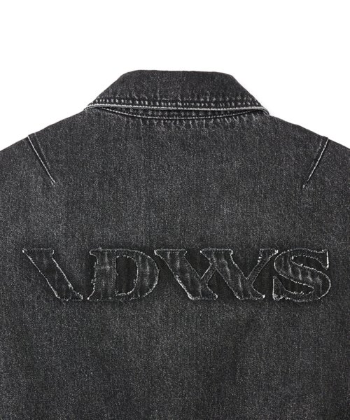 Applique Chasser Denim Jacket Black