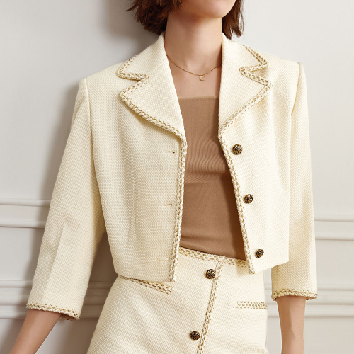YY_Tweed crop jacket_BUTTER