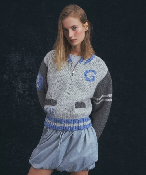 Трикотажный зип-худи GRVR SPORTS_G Grey