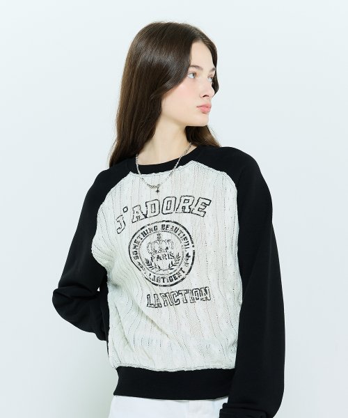 L6 CABLE SWEATSHIRT(WHITE)