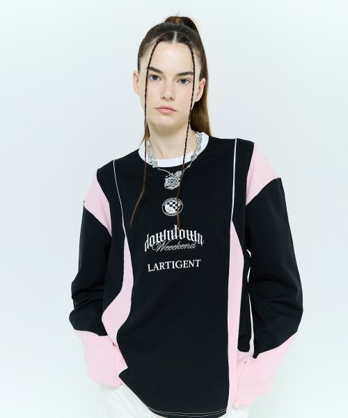 L6 BLOCK JERSEY TOP(BLACK)