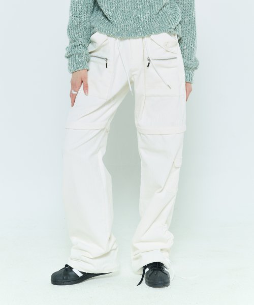 L6 CORDUROY POCKET PANTS(IVORY)