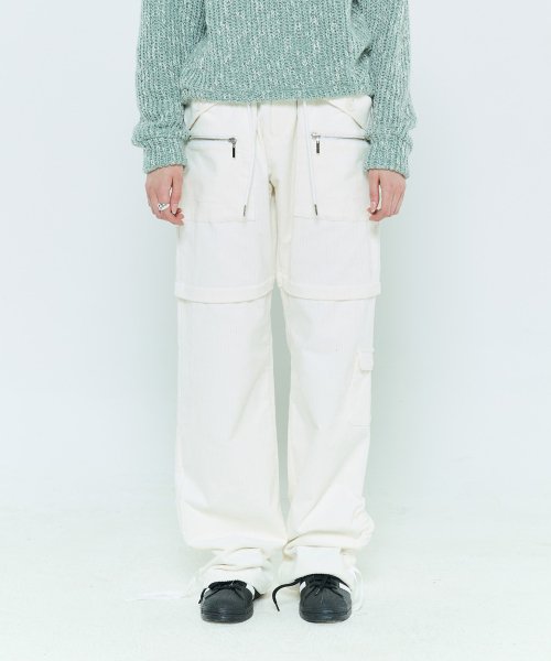 L6 CORDUROY POCKET PANTS(IVORY)