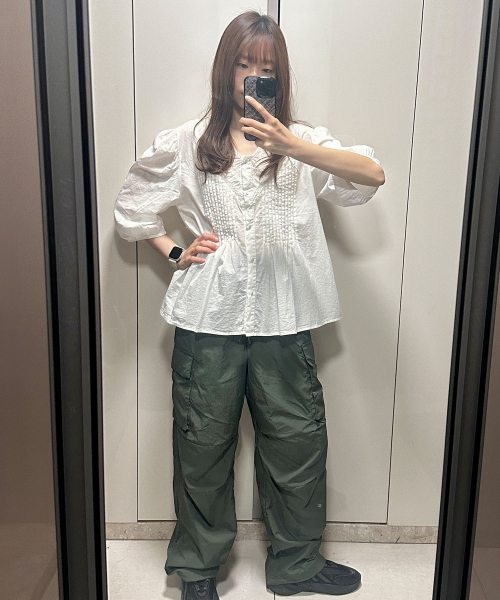 Нейлоновые брюки-парашюты карго - Khaki
