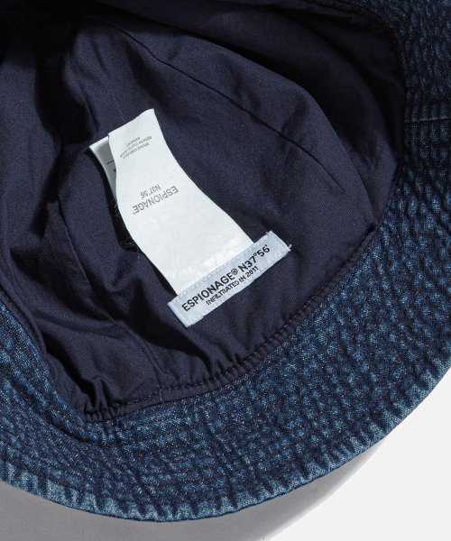 MUSINSA | ESPIONAGE Over Fatigue Hat (Denim ver.) Dark Indigo