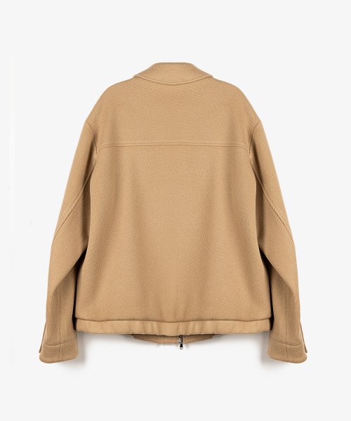 Шерстяной твил-блузон Oblique (Beige)