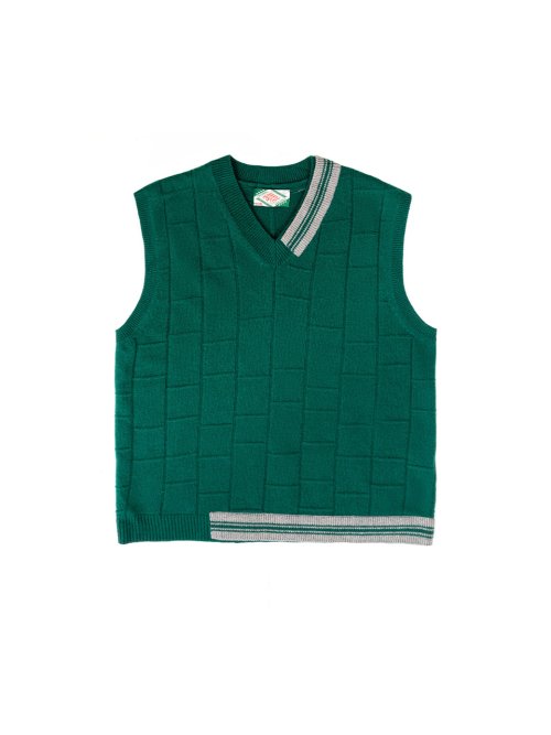 Вязаный жилет с V-вырезом GREEN
