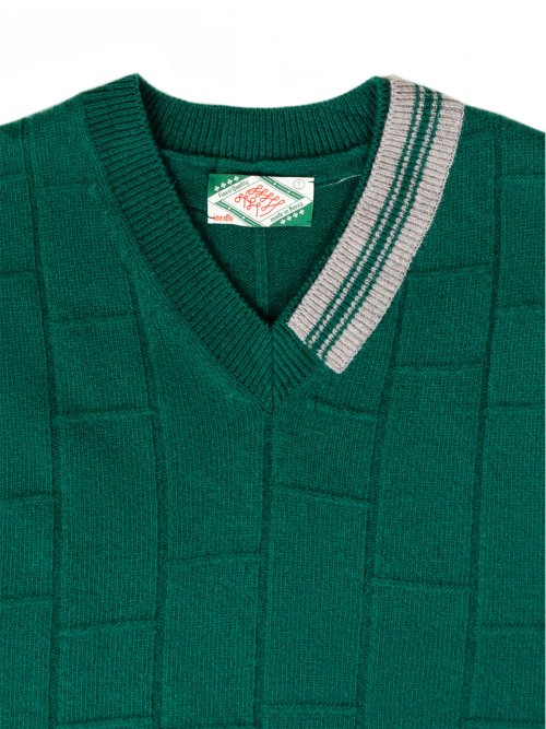 Вязаный жилет с V-вырезом GREEN
