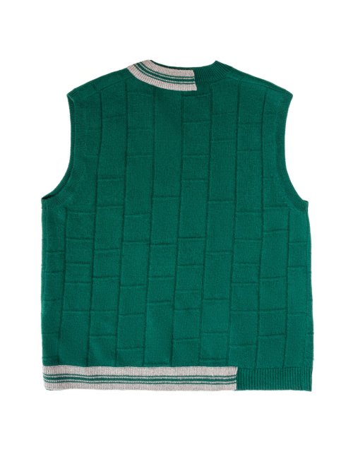 Вязаный жилет с V-вырезом GREEN