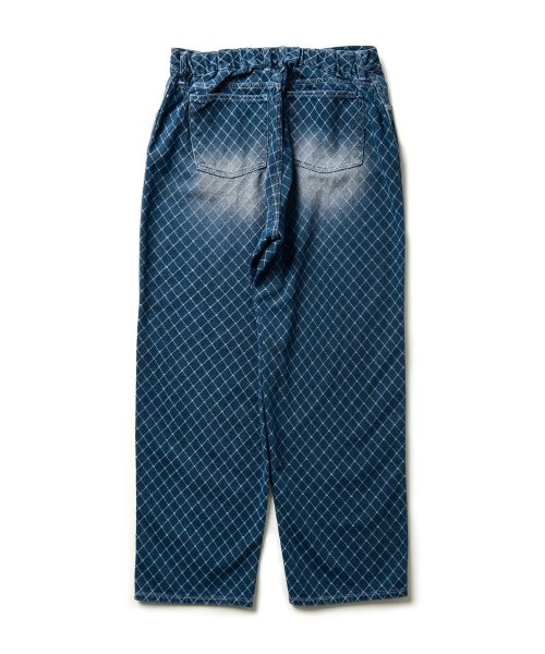 Джинсы с жаккардом диагональ Blue