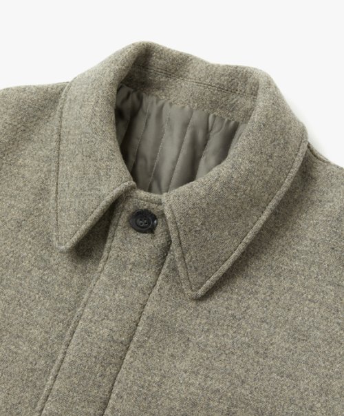 Длинное шерстяное пальто бальмакаан - Grey