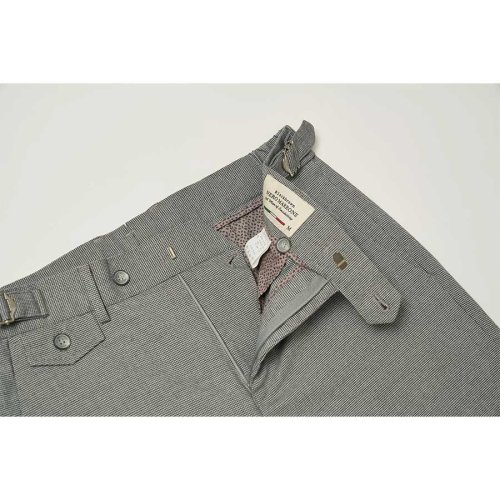 Брюки в гусиную лапку Side Adjust [Light Gray]