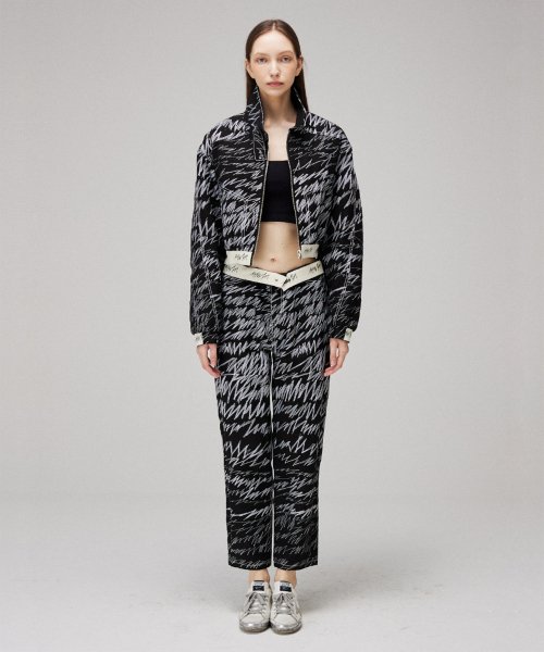 Reversible scribble stitch quilting jumper