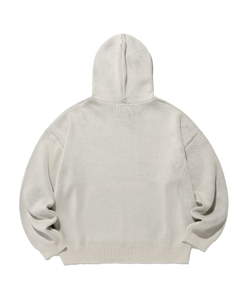 3STARS LOGO трикотаж HOODIE_IVORY(NG2DFUK610A)