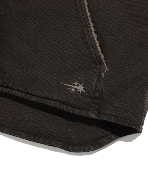 COTTON WASHED VEST_коричневый(NG2DFUB990A)