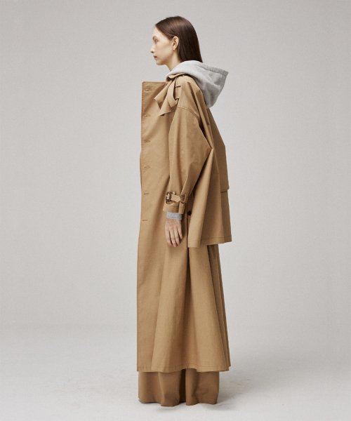 Signature double пуговица trench coat