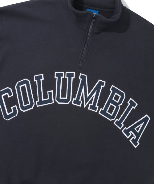 COLUMBIA ARCH оверсайз флисовый свитшот на полумолнии Crown Navy