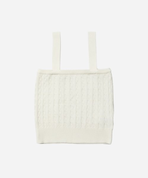 Кабельная вязаная майка Ivory 4W2316003