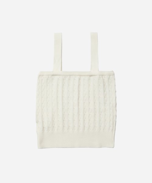 Кабельная вязаная майка Ivory 4W2316003