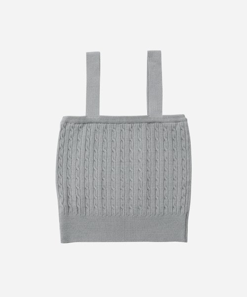 Кабельный трикотажный топ Light Grey 4W2316003