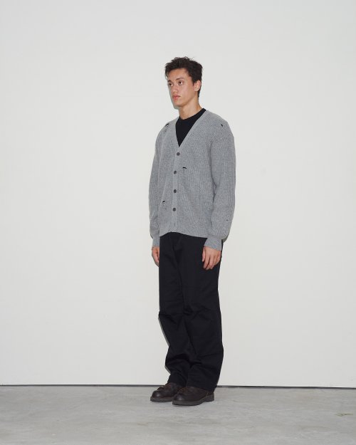 Рваный кардиган (Grey melange)