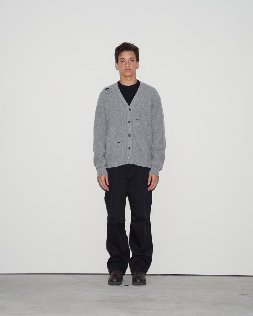 Рваный кардиган (Grey melange)