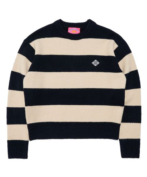 STRIPE CREW NECK трикотаж [4 COLOR]
