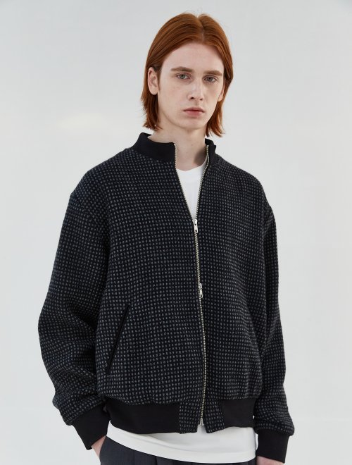 WOOL ZIP UP куртка (BLACK)