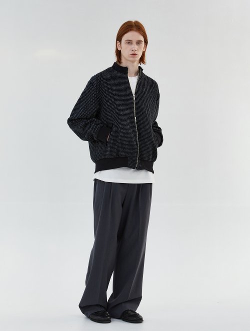 WOOL ZIP UP куртка (BLACK)