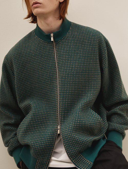 WOOL ZIP UP куртка (GREEN)