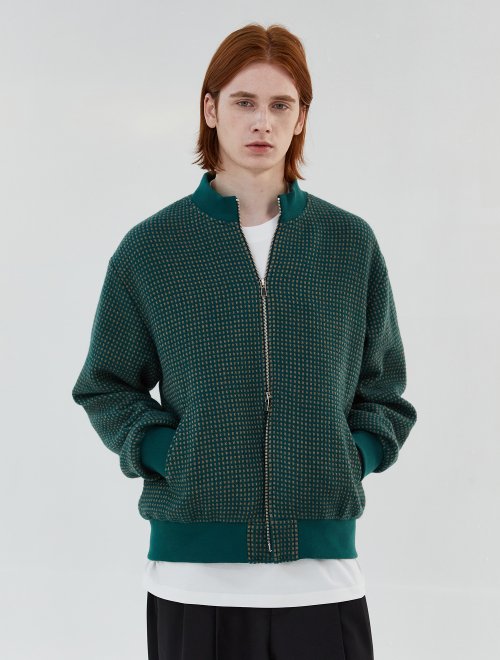 WOOL ZIP UP куртка (GREEN)