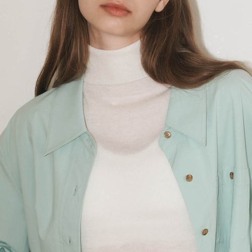 WD_Clasic high-neck wool sweater_WHITE