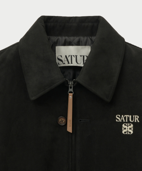 Teo Faux Suede Short куртка Pirate черный