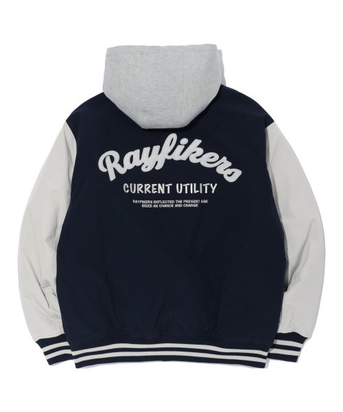 Дутая куртка-бомбер с логотипом Arch NAVY (MO1JU014-066)