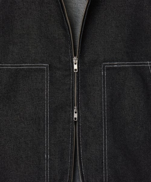 DOUBLE FRONT DENIM куртка - BLACK