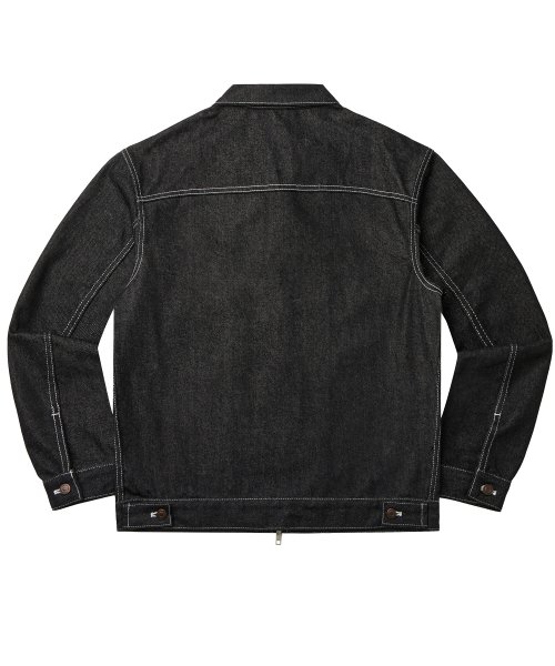 DOUBLE FRONT DENIM куртка - BLACK