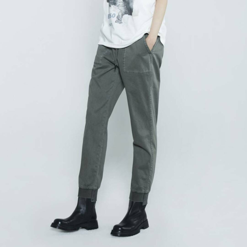 Женские джоггеры из стрейч-хлопка 32s Dark Khaki