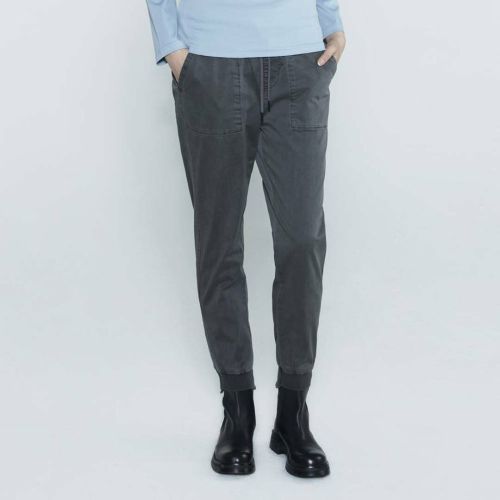 Женские джоггеры из стрейч-хлопка 32s Charcoal Grey