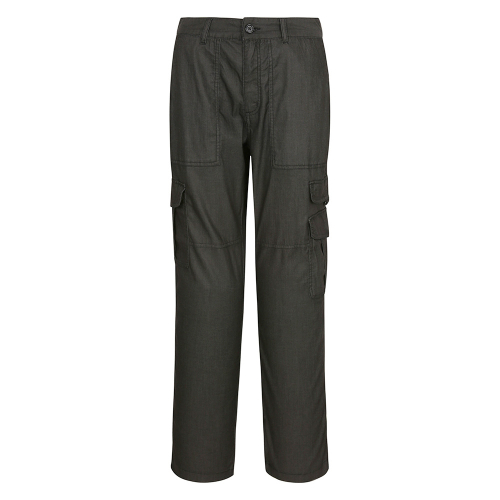Женские брюки карго semi-wide из тенселя Black