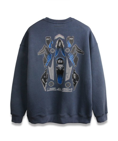 Свитшот Pigment Decal Blue