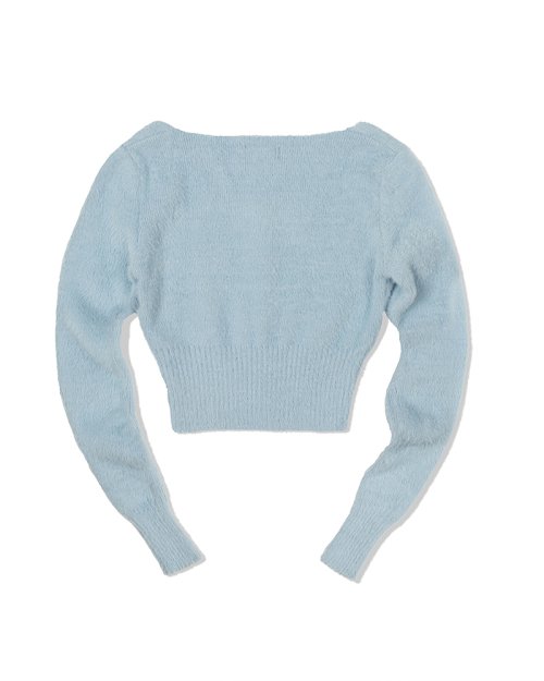 Кардиган с квадратным вырезом (SKY BLUE)