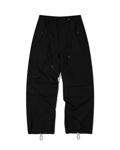 Нейлоновые брюки-парашюты (BLACK)