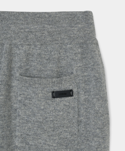 MUSINSA  J.RIUM [Unisex] Merino wool pintuck knit jogger pants gray