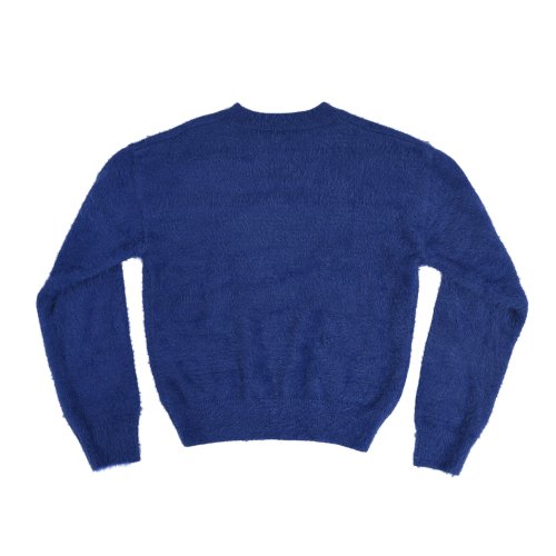 MUSINSA | AEAE Flashed Cats Angora Knit -[BLUE NAVY]